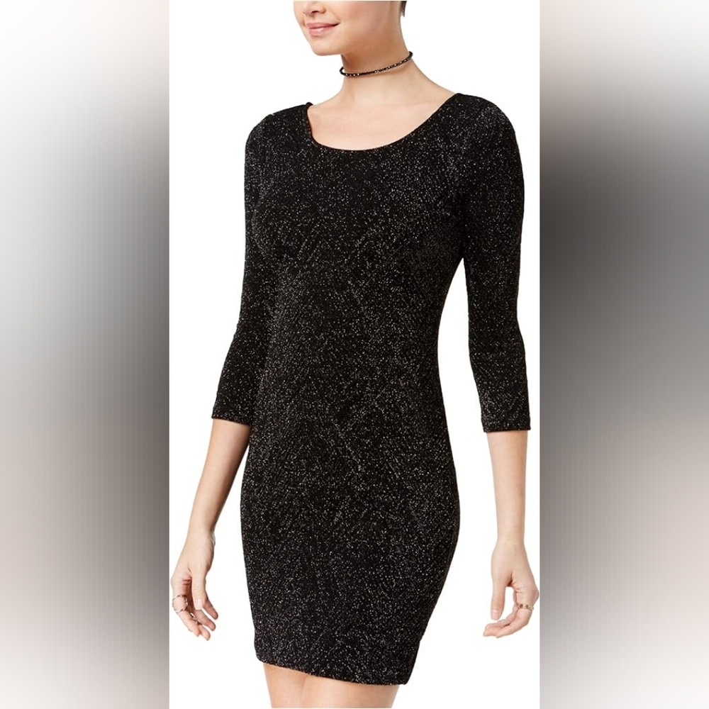 trixxi black dress body con little black dress small sparkle mini dress shimmer